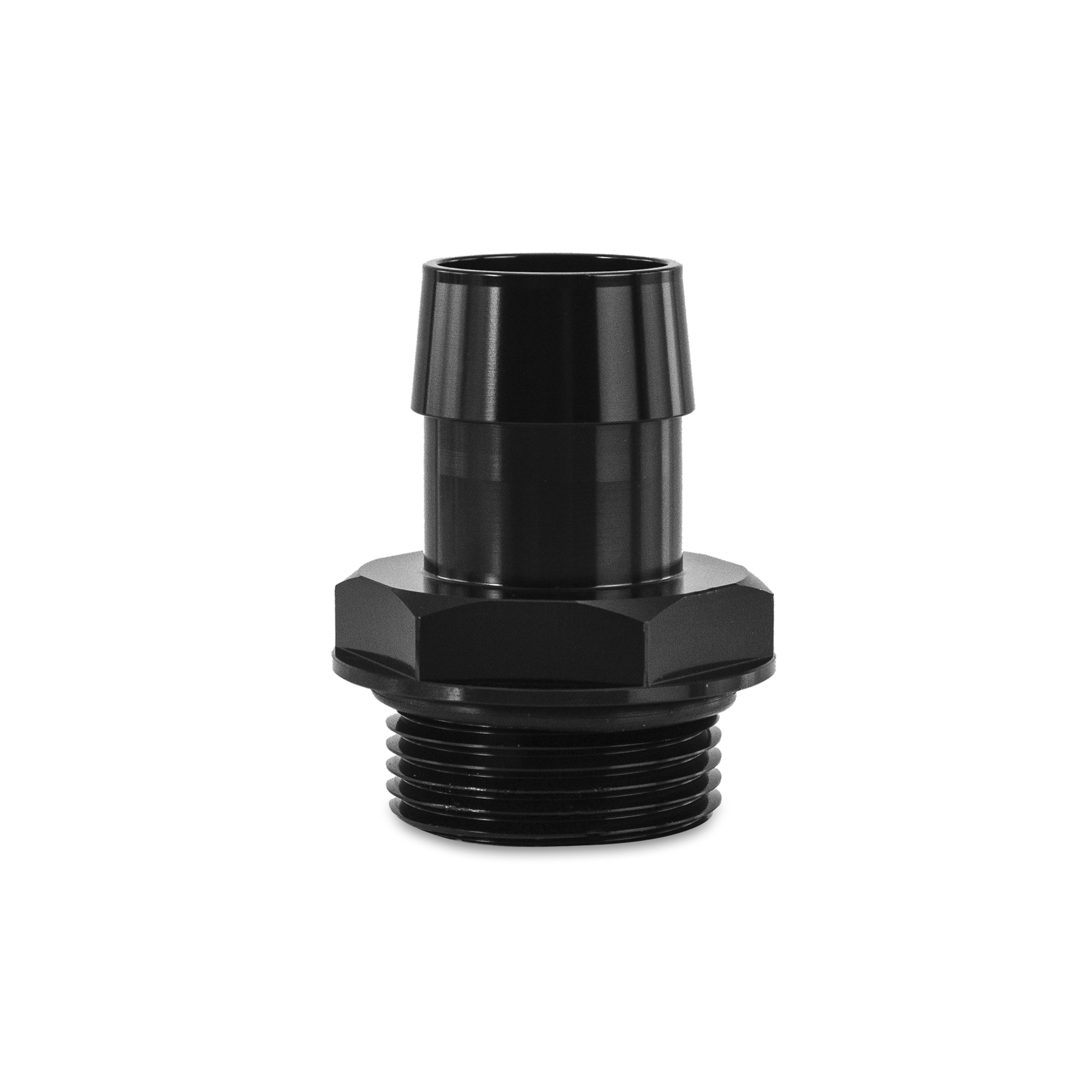 Mishimoto — Mishimoto -16ORB to 1in. Hose Barb Aluminum Fitting - Black
Fitting - view 4